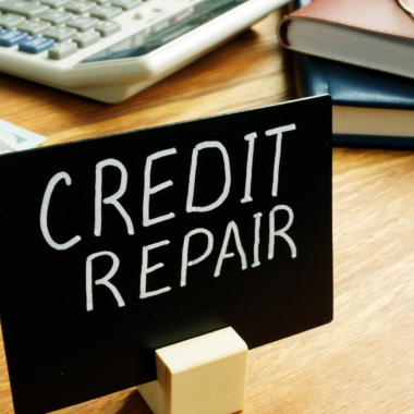 Credit repair sign